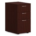 Hon 15 in W 3 Drawer File Cabinets, Traditional Mahogany HONPLPMBBFLT1